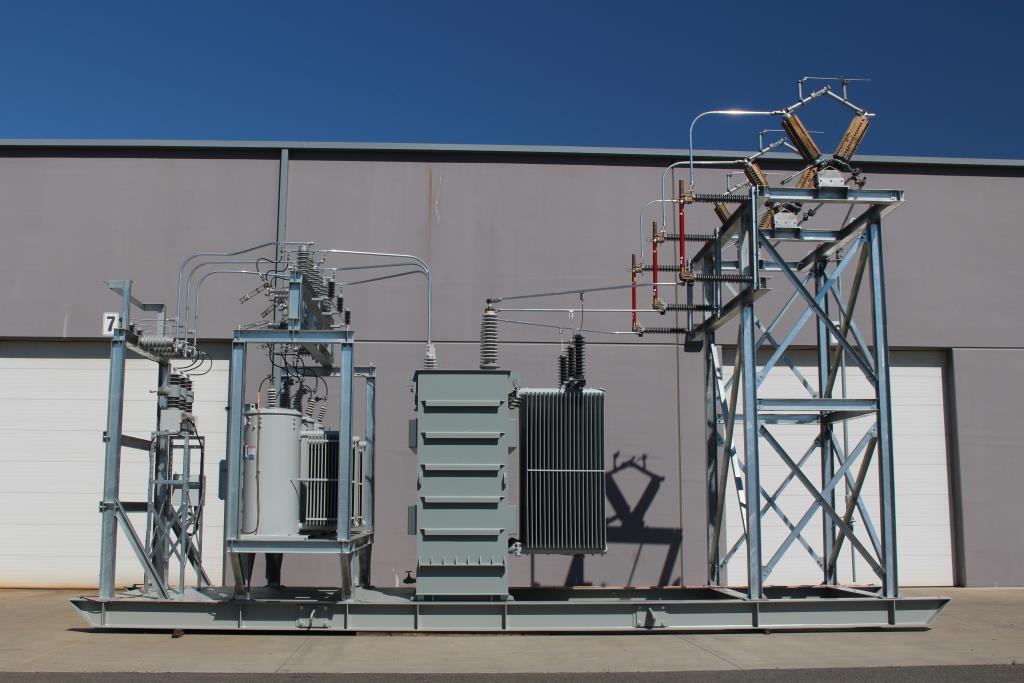 Skid Mounted Portable Substation with the following major components